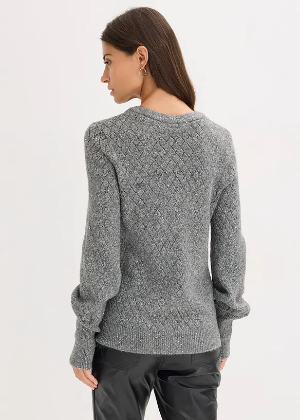 Maglione traforato, bonprix