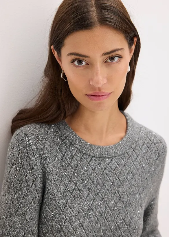 Maglione traforato, bonprix