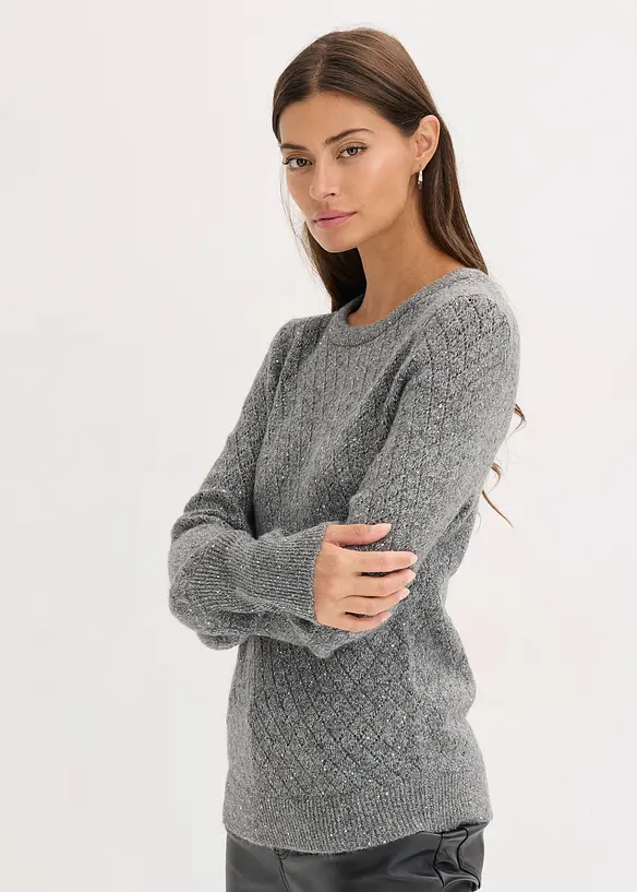 Maglione traforato, bonprix