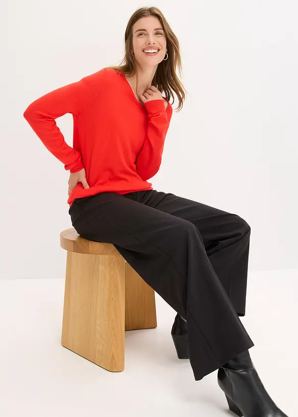 Maglione in misto viscosa fluente, bonprix