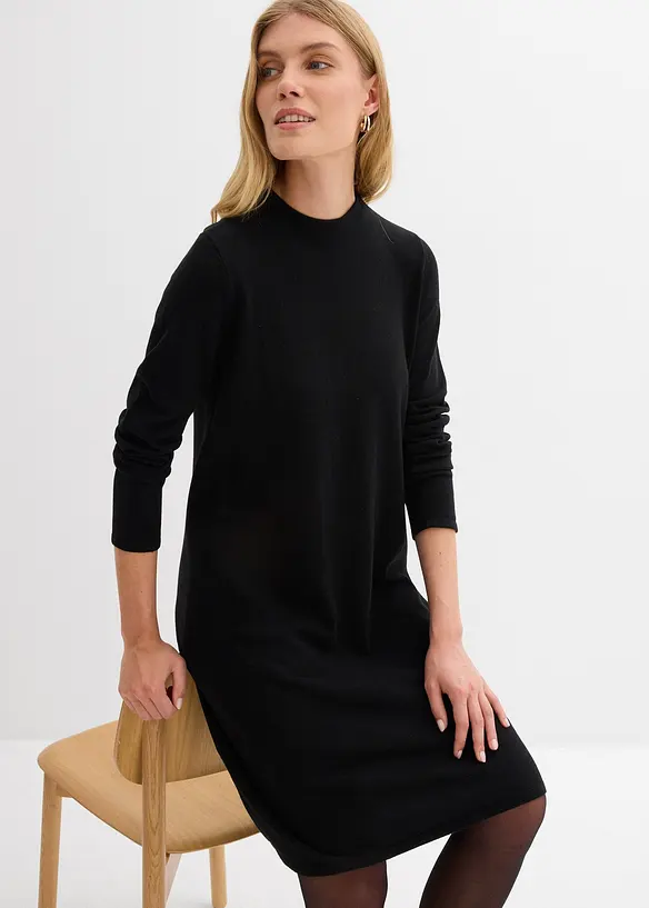 Abito in maglia svasato, bonprix