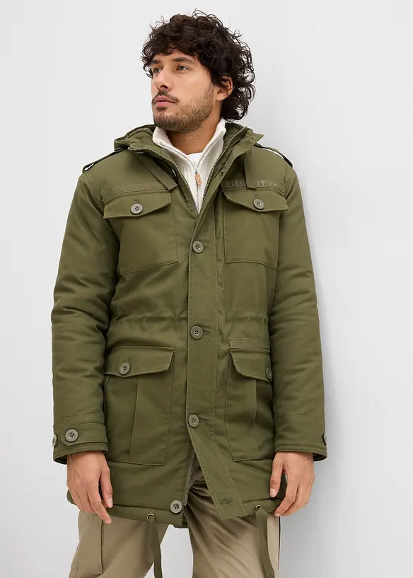 Parka da campo invernale  fodera teddy morbida, bonprix