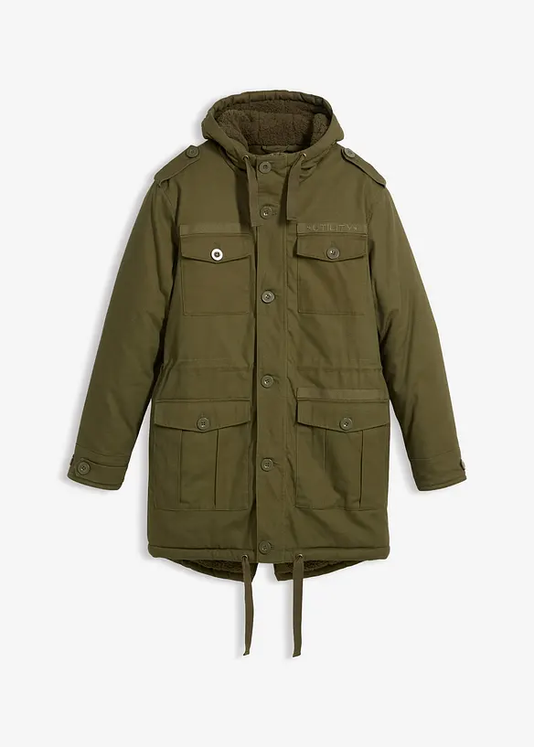 Parka da campo invernale  fodera teddy morbida, bonprix
