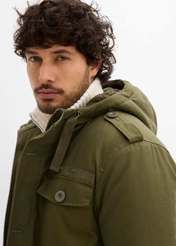 Parka da campo invernale  fodera teddy morbida, bonprix