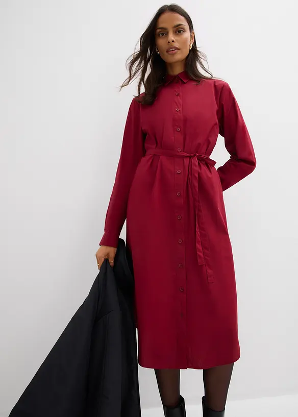 Abito midi in puro cotone biologico, bonprix