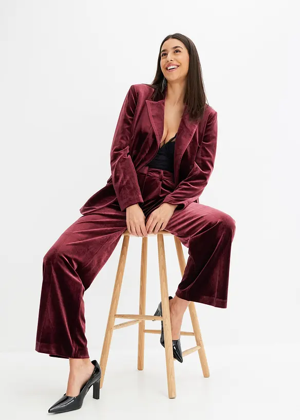 Blazer in velluto morbido, bonprix