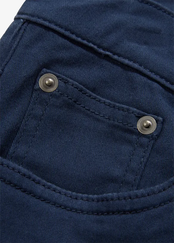 Pantaloni termici elasticizzati con fodera in flanella straight, regular fit, bonprix