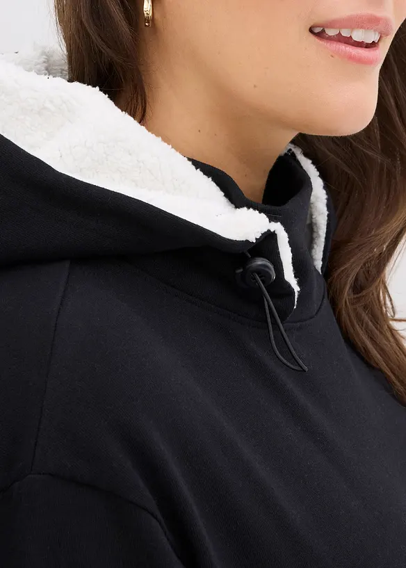 Jeans wide leg, vita media, bonprix