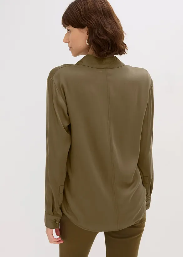 Camicia in satin fluente, bonprix