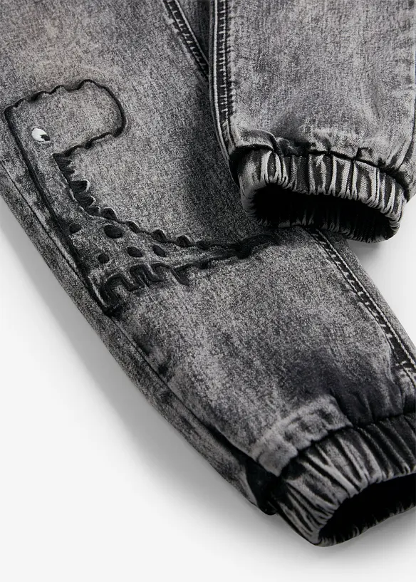 Jeans termici con elastico in vita e fodera in jersey, regular fit, bonprix