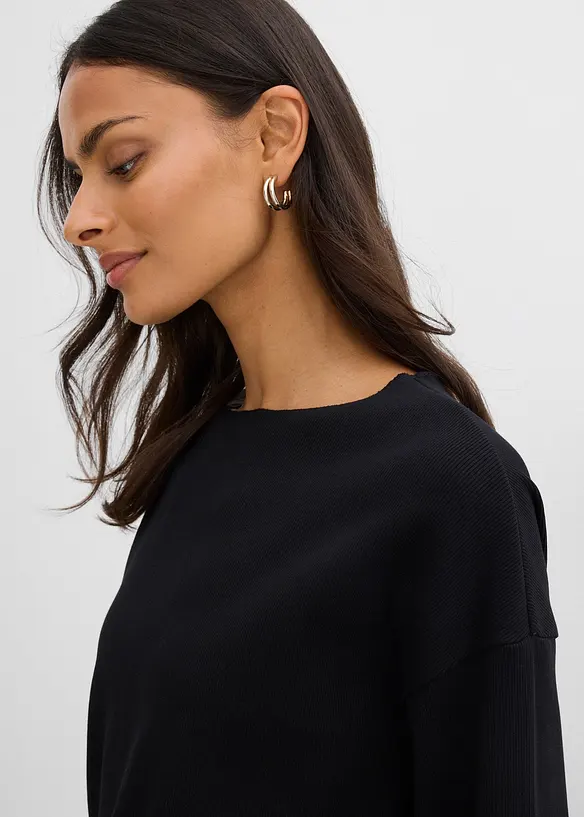 Maglia a coste a maniche lunghe, bonprix