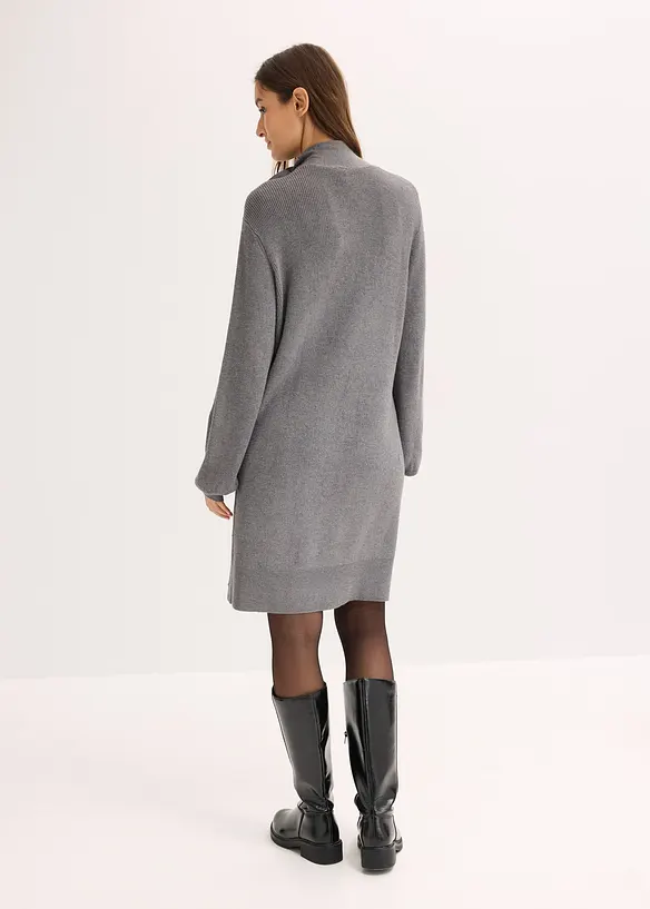 Abito in maglia con fiocco in misto viscosa morbido, bonprix