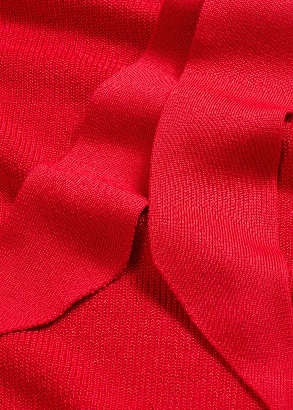 Abito in maglia con fiocco in misto viscosa morbido, bonprix