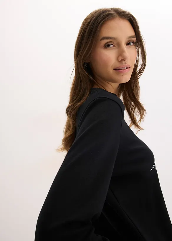 Maglia a maniche lunghe in puro cotone biologico, bonprix