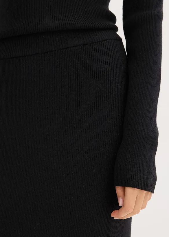 Gonna in filato fine di misto viscosa morbido, bonprix