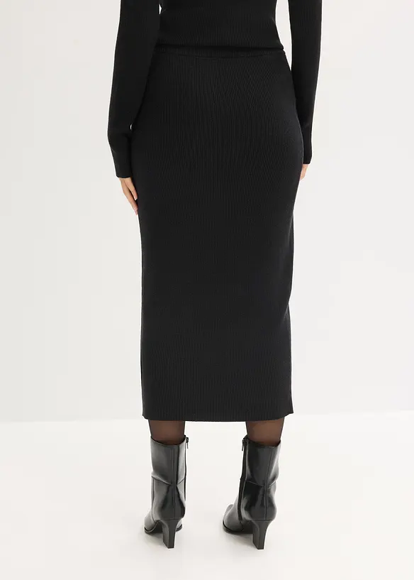 Gonna in filato fine di misto viscosa morbido, bonprix