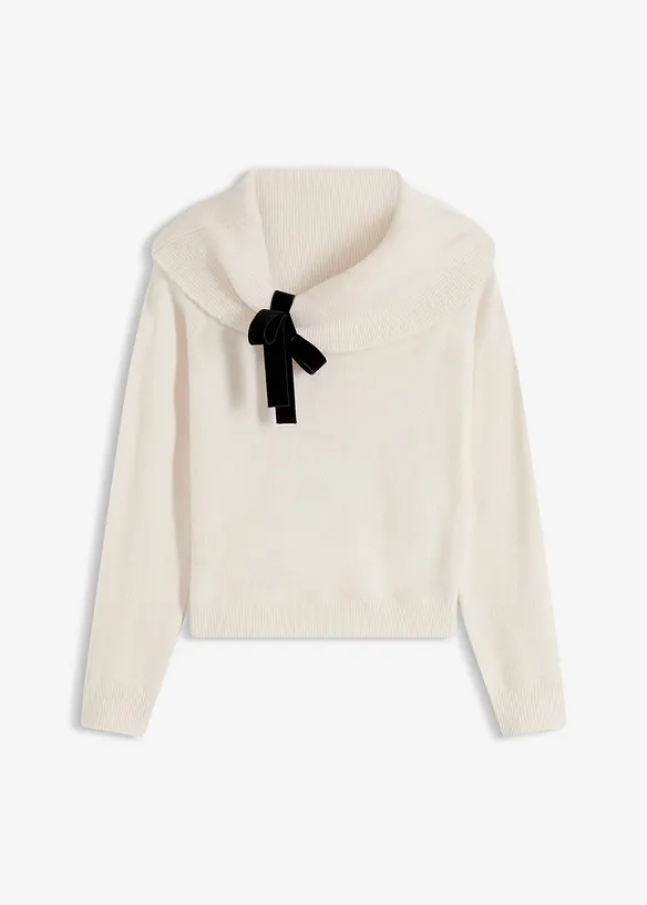 Maglione oversize con spalle scoperte, bonprix