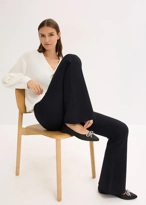 Leggings in punto di Roma comodo, bonprix