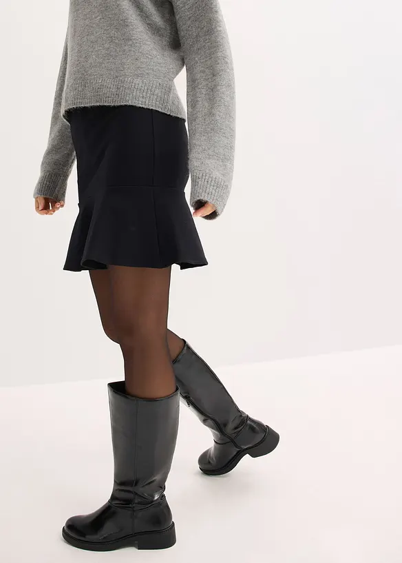 Minigonna in punto di Roma comodo, bonprix