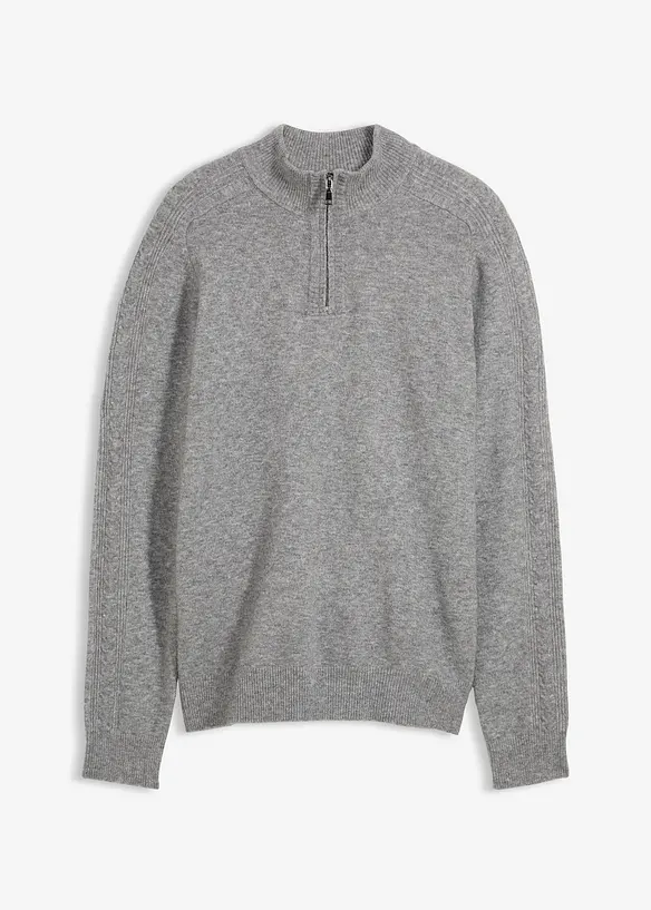 Maglione in filato fine di misto lana, bonprix