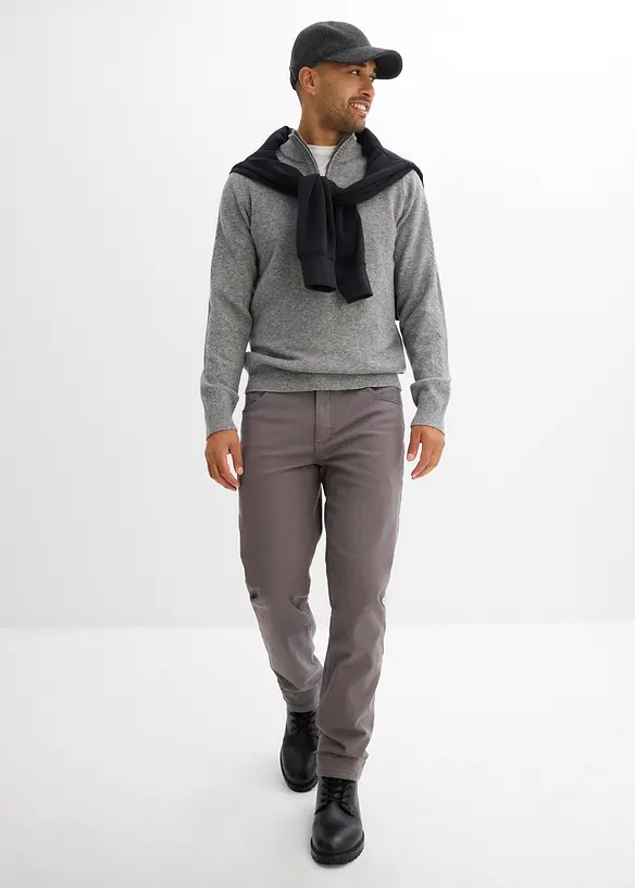 Maglione in filato fine di misto lana, bonprix