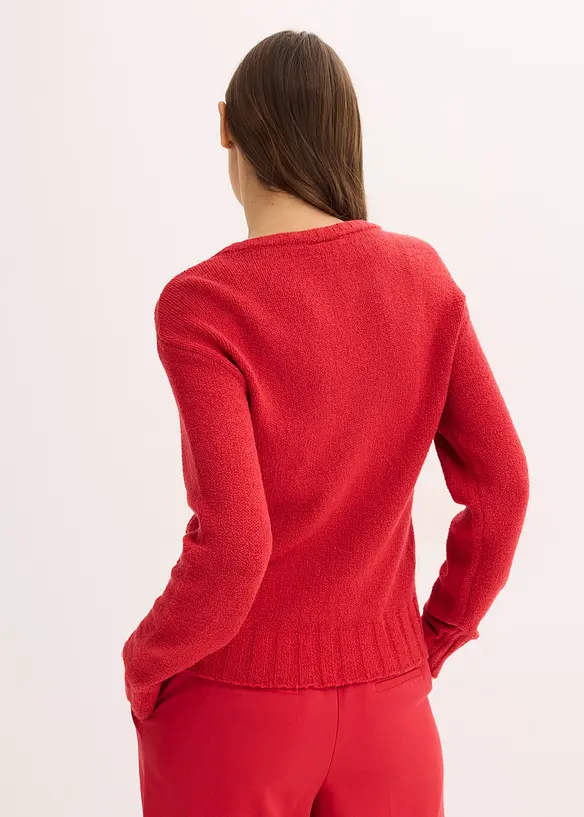 Maglione in filato grosso con laccetto, bonprix