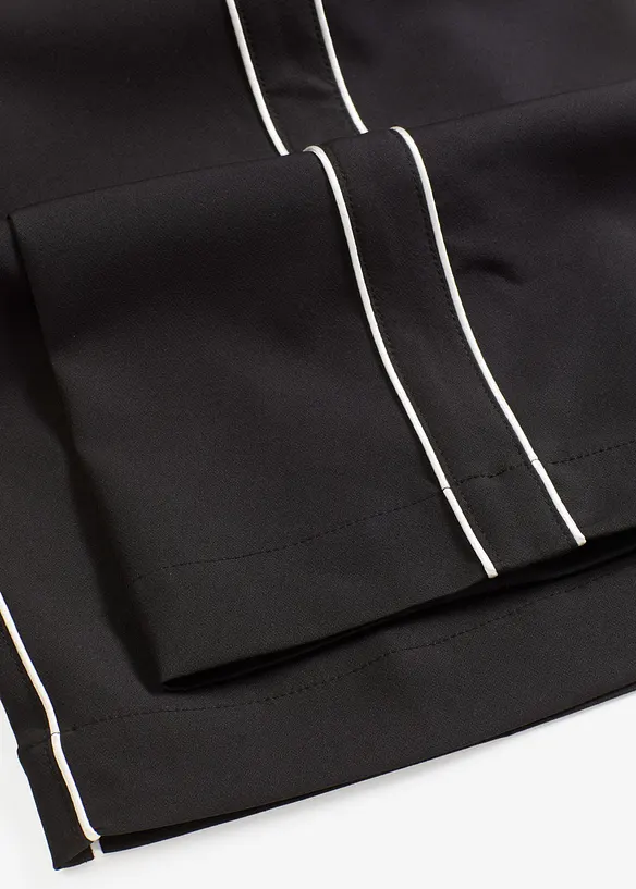 Pantaloni a palazzo con bande decorative, bonprix
