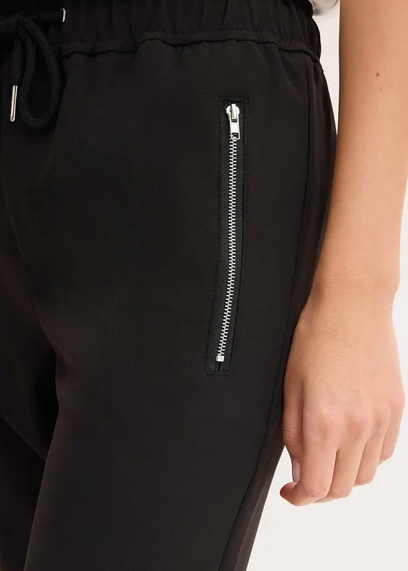 Pantaloni con elastico in vita e cinta comoda, bonprix