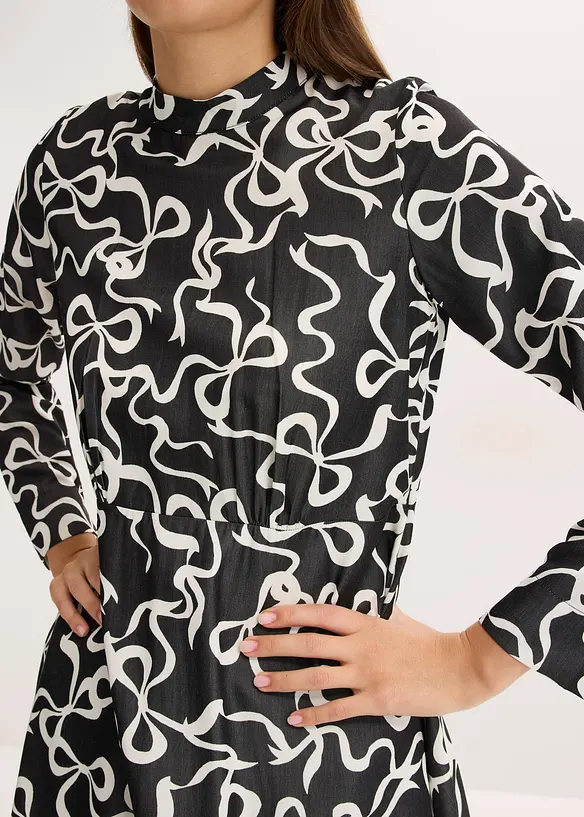 Abito midi in misto viscosa fluente, bonprix