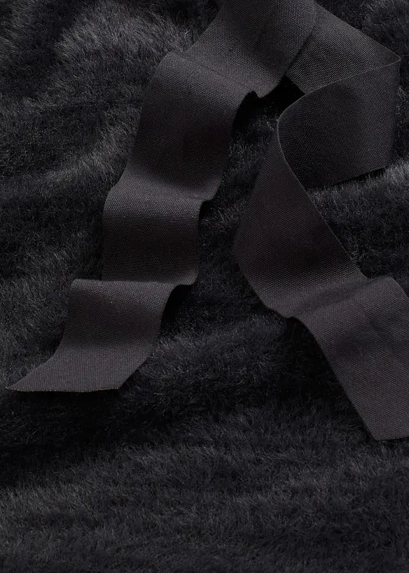 Maglione lungo in filato piumato morbido, bonprix