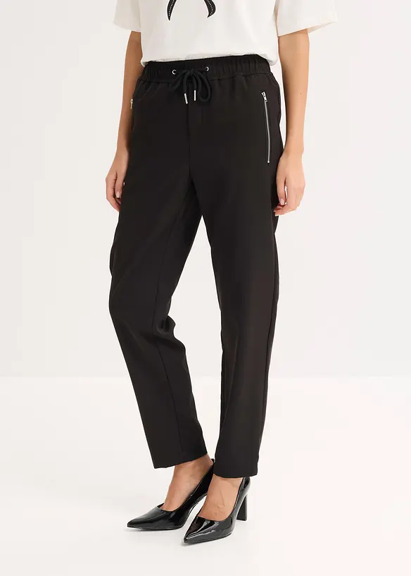 Pantaloni con elastico in vita e cinta comoda, bonprix