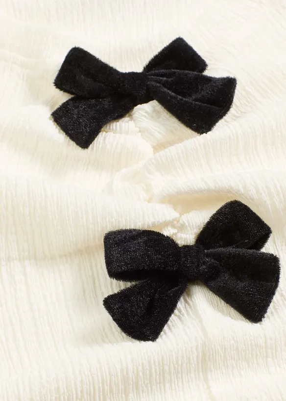 Maglia a maniche lunghe in crêpe operato, bonprix