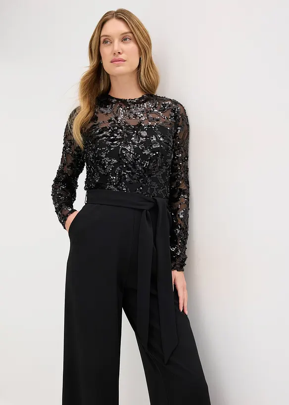 Tuta elegante con paillettes, bonprix