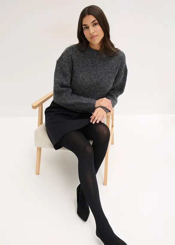 Collant modellanti extra coprenti con controllo pancia e fascia comoda, 80 den, bonprix