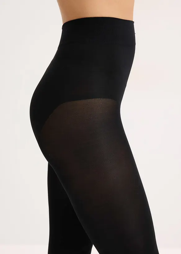 Collant modellanti extra coprenti con controllo pancia e fascia comoda, 80 den, bonprix