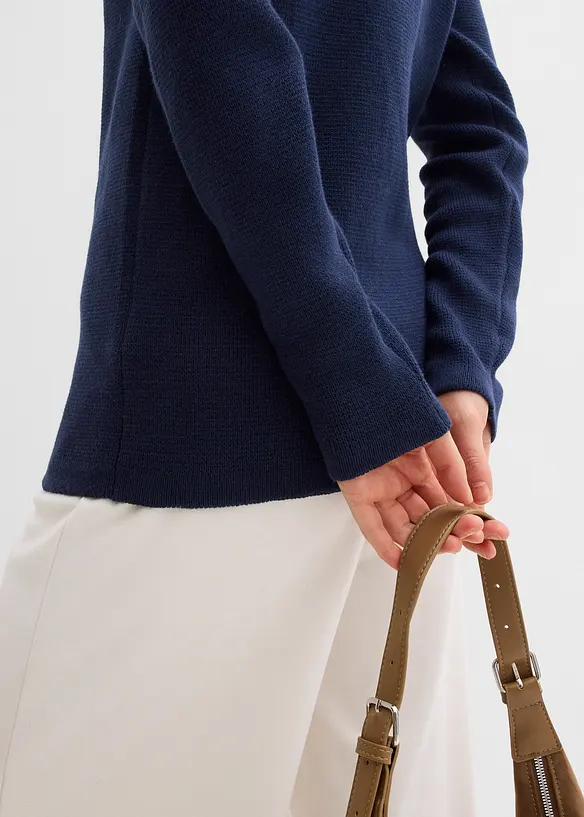 Maglione con collo dritto, bonprix