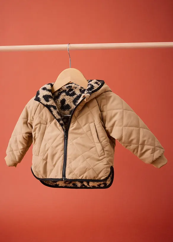 Giacca reversibile 2 in 1 in pile teddy, bonprix