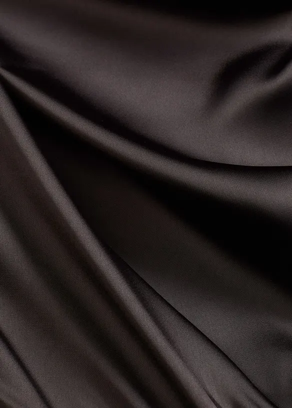 Abito midi in satin lucido, bonprix