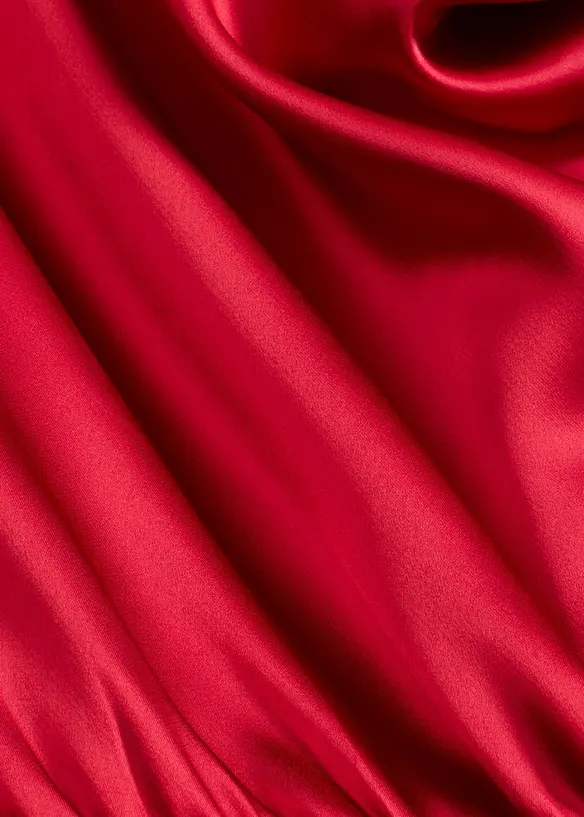 Abito midi in satin lucido, bonprix