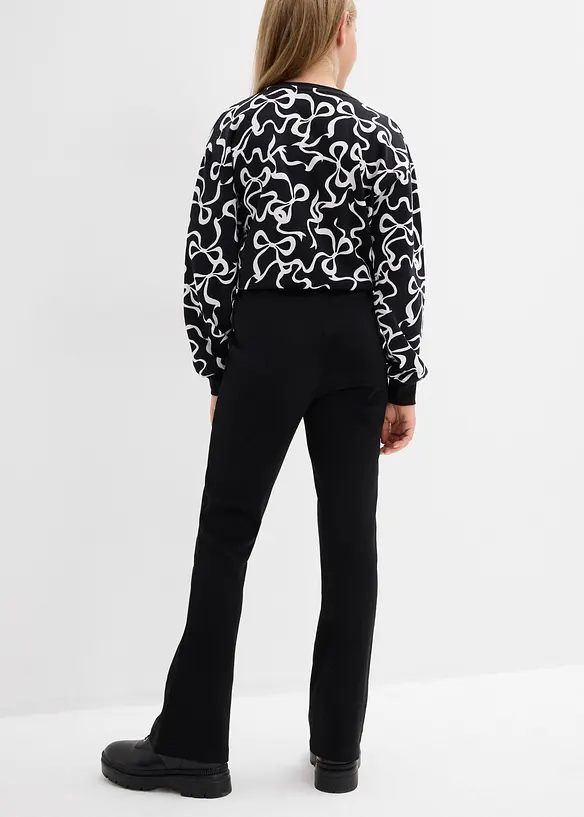 Pantaloni svasati in jersey di cotone robusto, bonprix