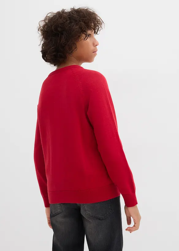 Maglione in filato fine di puro cotone, bonprix