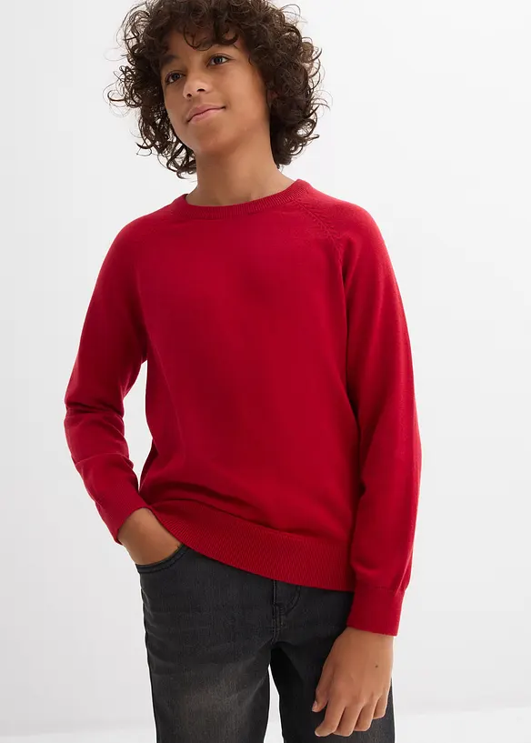 Maglione in filato fine di puro cotone, bonprix