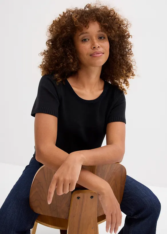 Maglione a maniche corte, bonprix