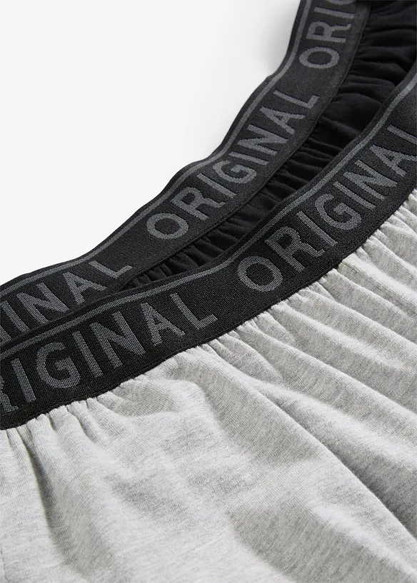 Pantaloni pigiama lunghi in puro cotone (pacco da 2), bonprix