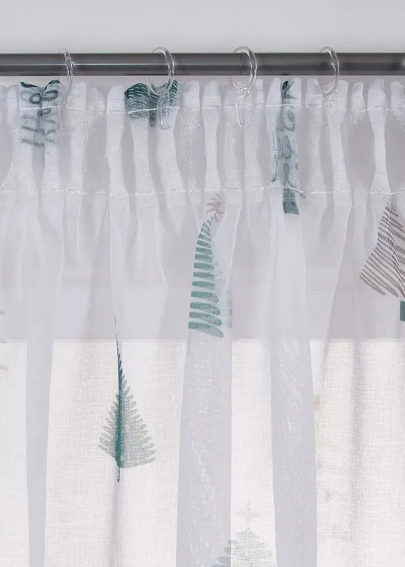 Tenda trasparente con abeti (pacco da 1), bonprix