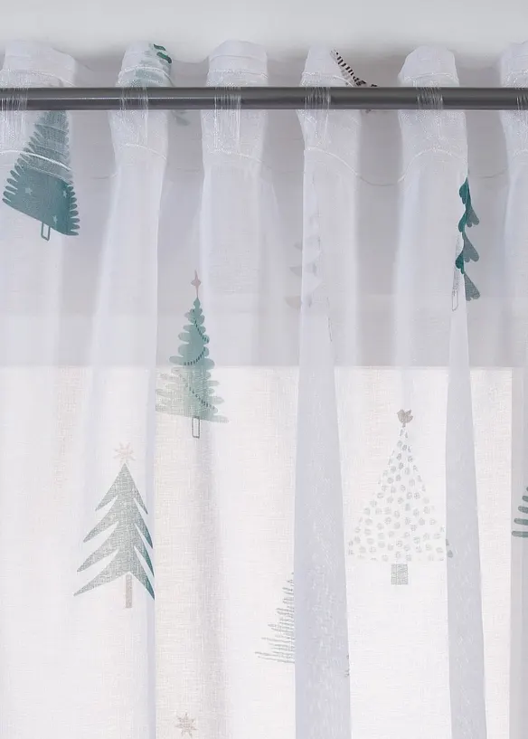 Tenda trasparente con abeti (pacco da 1), bonprix