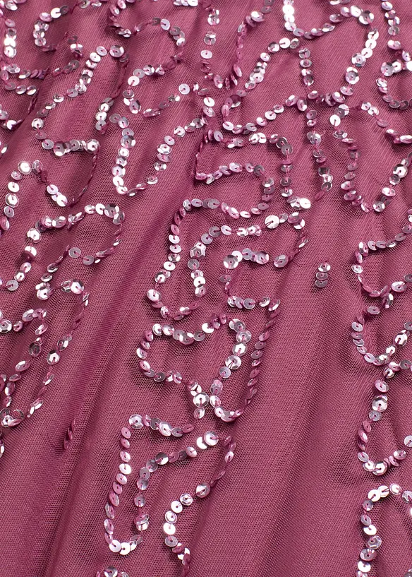 Abito lungo con paillettes, bonprix