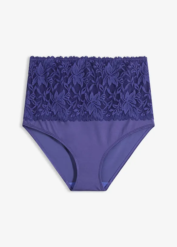 Panty a vita alta con pizzo delicato, bonprix