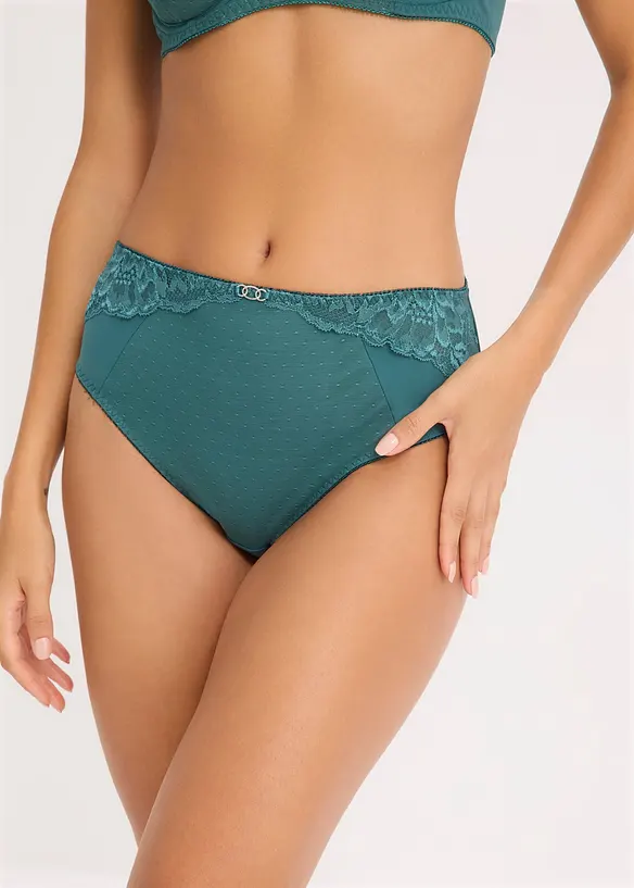 Slip alto con pizzo delicato, bonprix