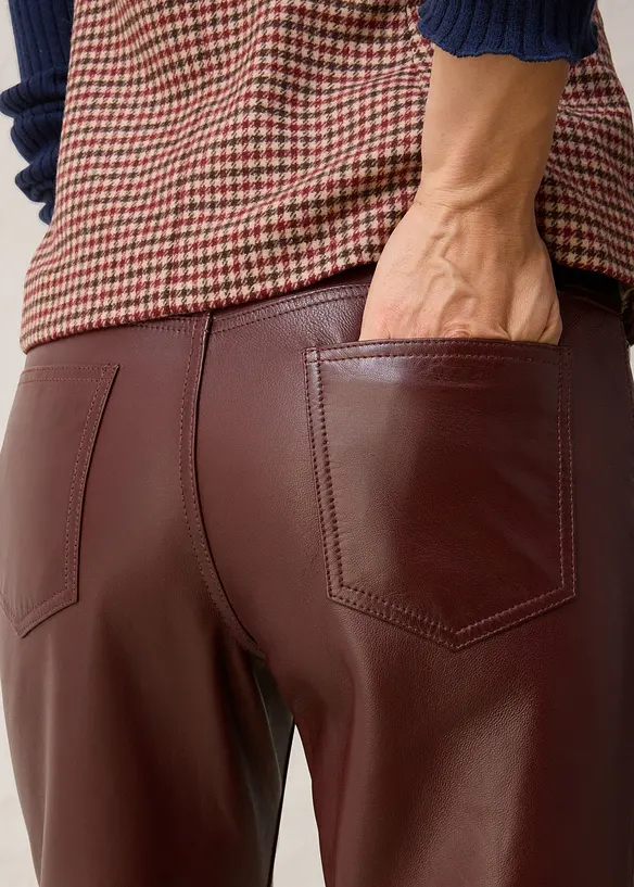 Pantaloni in nappa di agnello, bonprix